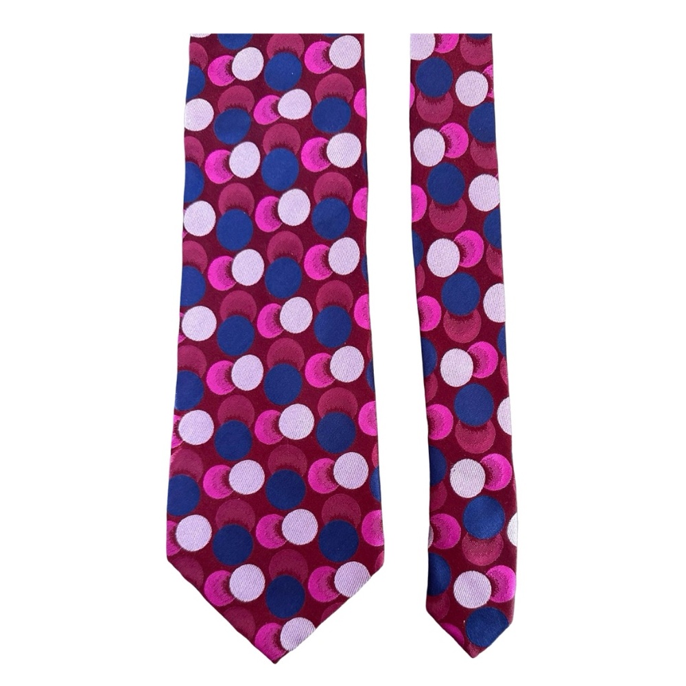 PAUL SMITH Men’s Silk Tie Polka Dot Print Italy - Picture 2 of 5